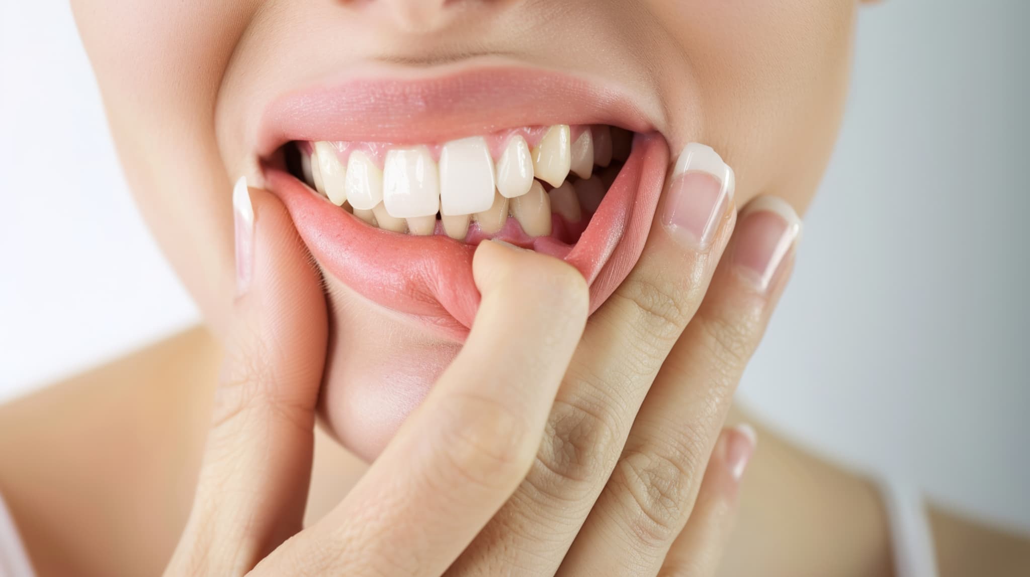 歯周病を患った女性