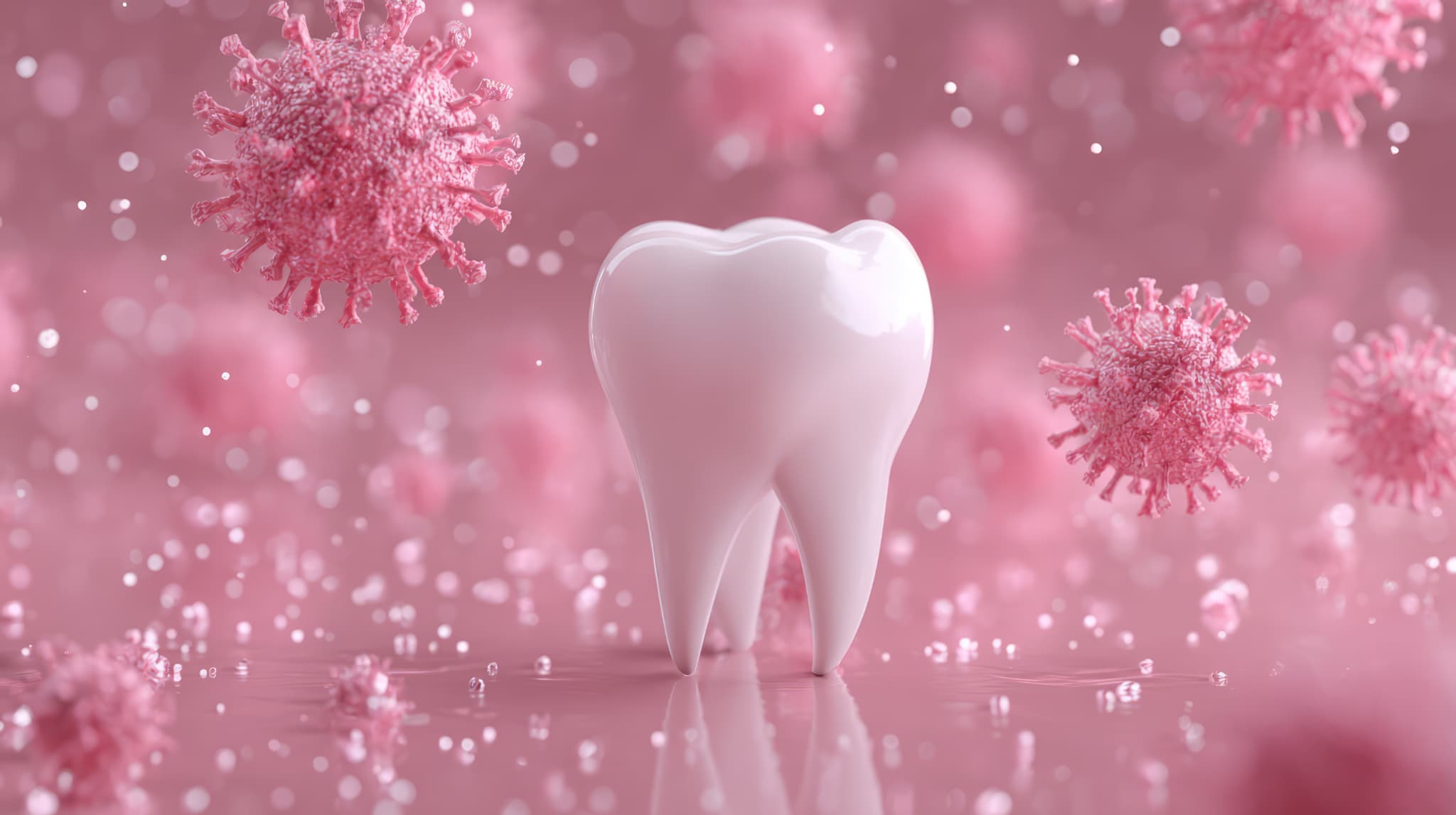 歯と細菌のイメージ