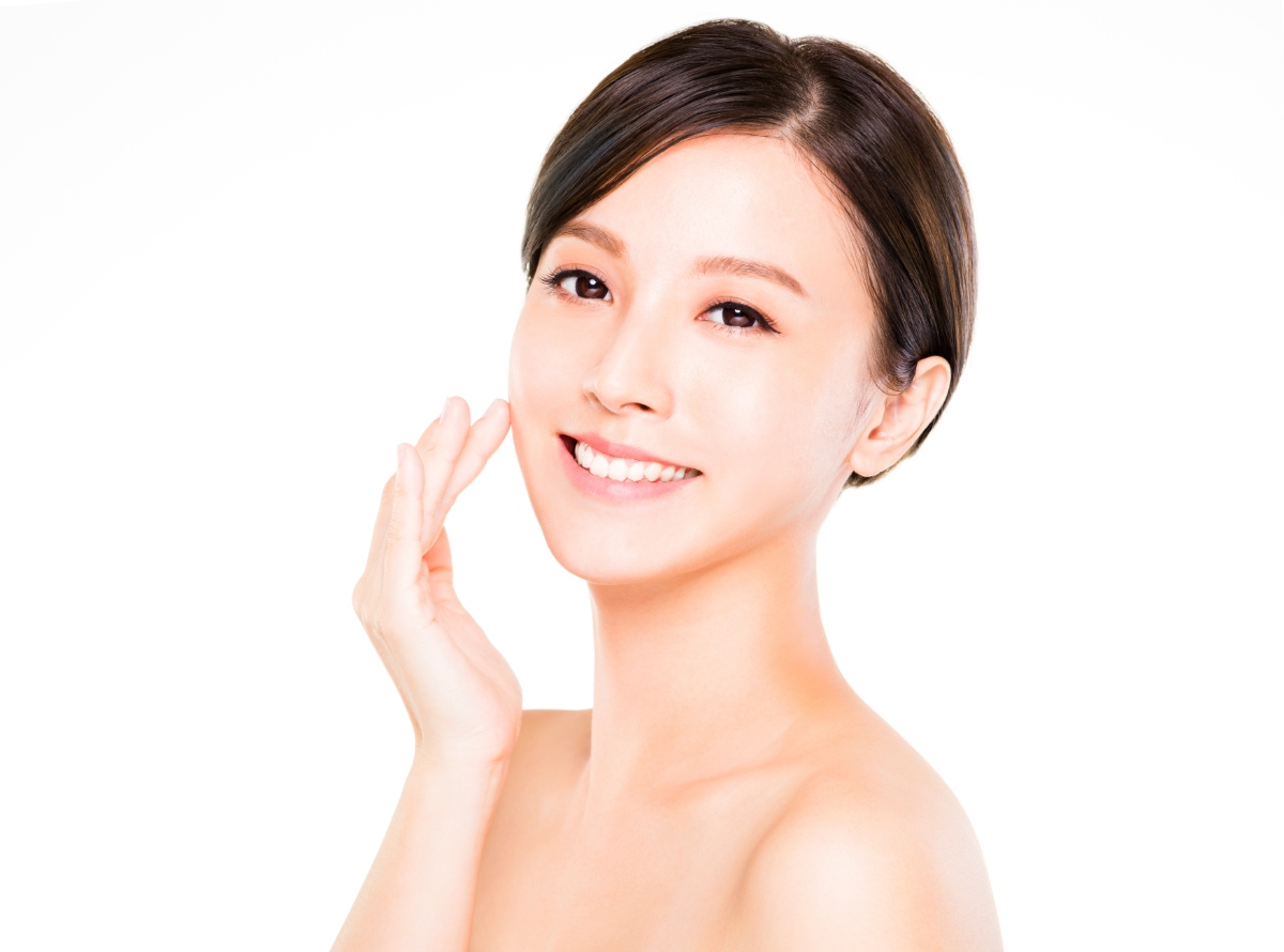 きれいな歯の女性